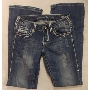 Cowgirl Tuff Crystal Jeans size 26